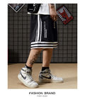 Niche Trend Striped Men Streetwear Shorts Breathable Spandex Basketball Pants