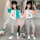 ODM Spring Worsted Casual T Shirts Girls Tops 95% Cotton 5% Spandex